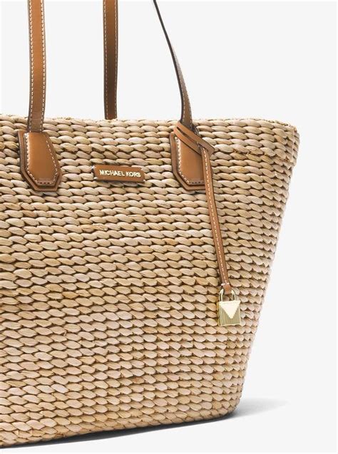 michael kors woven tote|Michael Kors Tote bag outlet.